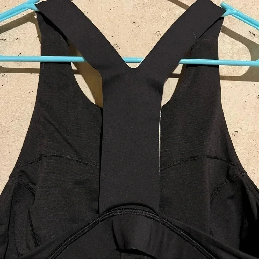 Lululemon Fast & Free Sports Bra Nulux Black Size 12 Unpadded Yoga W2AMIS